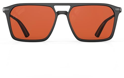 Goiteia FL 60 Migraine Glasses,Light Sensitivity Glasses for Fluorescent LED Glare,Photophobia,Computer Screen Glare,Spring Hinges for Better Comfort