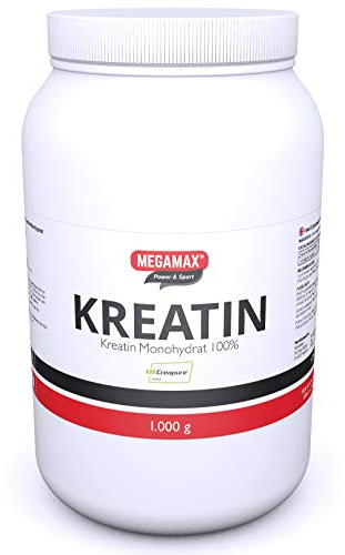 MEGAMAX Kreatin Pulver 1 kg -hochdosiert reines Creatin Monohydrat Creapure