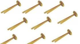 500 Stück Norrun® Musterbeutelklammern Rundkopf Verschlussklammern Büro Musterbeutel Klammern