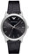 Emporio Armani Watch for Men, Three Hand Date Movement, 43 mm Silver Stainless Steel Case with a Leather Strap, AR2500