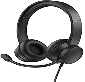 Trust Cuffie Con Microfono On-Ear Usb Hs-200, Multicolore
