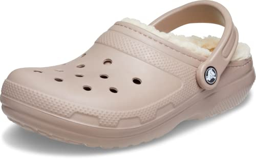 Crocs Unisex Erwachsene Classic Lined Clog Clog, Mushroom/Bone, 46/47 EU