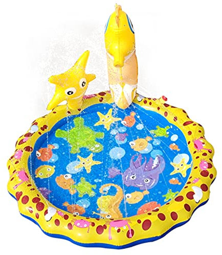 Rianpesn Toboggans Aquatiques pour - Tapis pour arroseurs d'eau antidérapant | Cadeau d'été pour, bébés garçons, bébés Filles, Tout-Petits, Jouets Aquatiques pour Le Jardin, Les célébrations, la