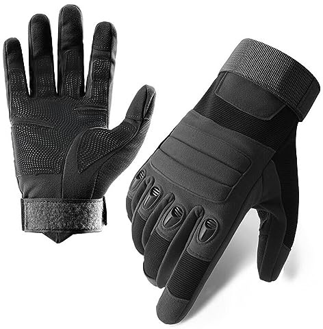 ISAKEN Guanti Tattici Militari Estivi Guanti Protezione Nocche Guanti da Moto Estivi Uomo Guanti da Ciclismo Guanto Touch Screen Moto per Bicicletta Moto Arrampicata Montagna Corsa Sport