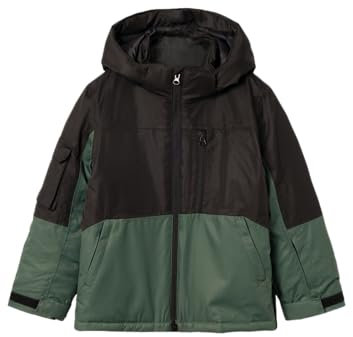 NAME IT Jungen Nkmslope10 Ski Jacket Block Fo Schneejacke, Climbing Ivy, 128