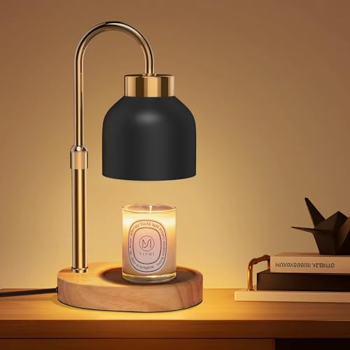 seenlast Lampada Scalda Candela, Lampada per candele con timer e dimmer, Candle Warmer Lamp Elettrica,Lampade Candela vintage per candele profumate in vetro, Casa, Camera da letto, Decor