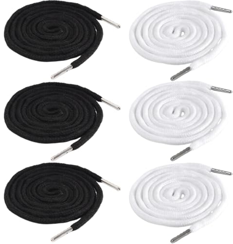 OIGWBPH 6 Stück Kordelzug Metallverschluss-Enden Durchziehnadel Ersatz Kordelanten für Jogginghosen, Hoodies, Jacken, Sweatshirts, Badehosen, Einkaufstaschen (130cm)