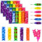 KNGNGK 24 Stück 6 Farben Mini Textmarker Stift Set Textliner Highlighter Stifte Marker Highlighter Pen für Schüler Mitgebsel Lustige Schreibwaren Süße Bonbon Form