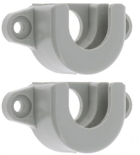 cyclingcolors 2x Supporto per albero tapparella per cuscinetto Ø 28mm esterno in PVC grigio Accessorio Terminale di fissaggio per finestra