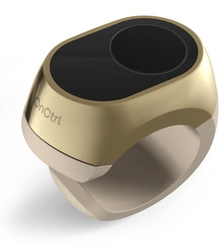 Sidovändare med fingertoppar, Bluetooth-fjärrkontroll scrolling-ring, uppladdningsbar trådlös kamera fjärrutlösare selfie knappkontroll för TikTok, videouppspelning, musikkontroll