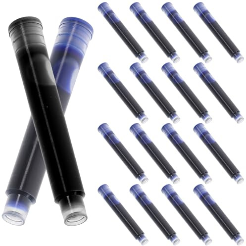 Angoily de Recargas de Tinta Recambios para Escritura para Pluma Estilográfica 100 Piezas Fácil de Instalar Cartuchos de Tinta y Livianos y Uso Escolar