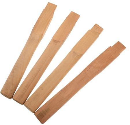 Hohopeti Manici in Legno per Asce da Giardino e Martelli da Spacco, Set da 4 Pezzi Impugnatura Antiscivolo, Manici di Ricambio per Attrezzi da Esterno e Giardinaggio, 12,48 Robusti