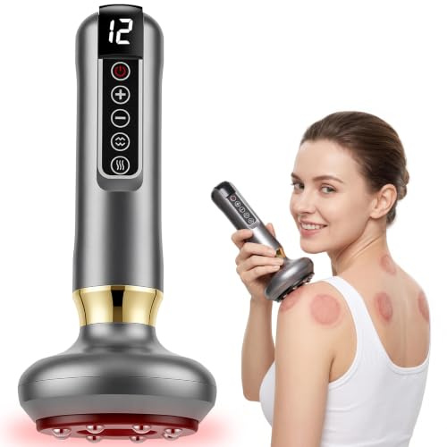 Snorthy Masajeador Eléctrico Anticelulítico con 12 Niveles Succión Calor