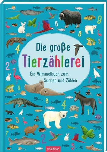 Die große Tierzählerei: Ein Wimmelbuch zum Suchen und Zählen