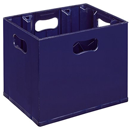 12 Compartment 1 Litre Spirit Wine Beer Cider Bottle Plastic Stacking Glass Milk Bottle Crate - Perfect for Homebrew, Wine, Glasses, Beer, Recycling Box, Bottle Bank, Bottle Storage, Catering, Milk Crate (1)