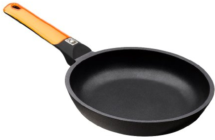 BRA Efficient Orange Sartén de 18 cm, aluminio fundido con antiadherente Platinum Plus, apta para todo tipo de cocinas incluyendo inducción