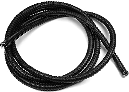 Fielect Flexible Metal Conduit Φ10 Corrugated Tubing Wire Conduit Pipe Tubes Wire Loom Tubing Steel Conduit Flexible Cover,2 Meter