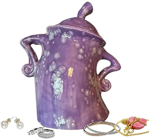 Bexdug Canister With, Large Ceramic Jar with Lid, Food Storage Jar, Cute Kitchen Decor, 20 * 18cm/7.87 * 7.09 inches