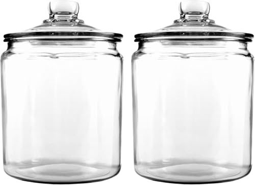 Sparkledot Tarros de cristal sellados gruesos con tapa con tapa con una capacidad de 2 unidades de 2,0 litros. Mantén tus productos frescos