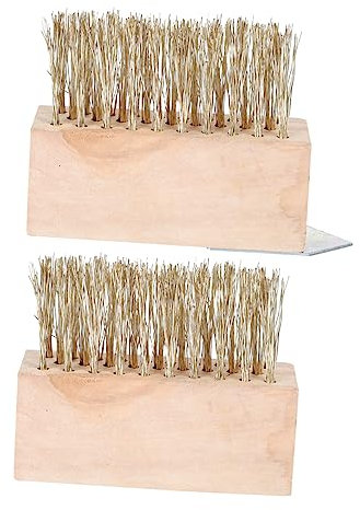 KITANDOVE Werkzeug Rasentrimmer Unkrautbürste Garten Geräte Stahldraht Bodenriss Moosentfernung Garten Stahldrahtentferner