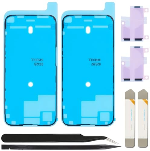 ZHUROUPU 2 St Vattentätt Förskuret Självhäftande Klistermärke För iPhone 15 Pro Max, LED-Skärm Och Internt Batteri, Vattentålig Skärmtätning (6,7 Tommar)