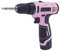 Rosa 12V Akku Bohrschrauber DIY Pinkes Werkzeug set Kabelloses Kombi-Bohrmaschine Schnellspannbohrfutter Pinkem Akkubohrer mit Li-Ion Akku und Ladegerät