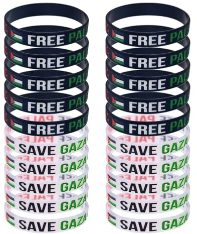 Pulsera de silicona con bandera palestina, pulsera de silicona con bandera palestina, pulsera de goma para hombres y mujeres, diseño ajustable, colores palestinos para orgullo nacional y uso diario