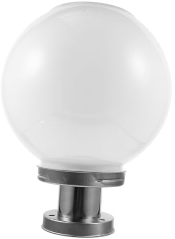 PartyKindom Lámpara Solar Forma de Bola para Jardín Exterior Luz de Poste para Patio y Cercado Iluminación de Paisaje de Energía Solar Ecológica y Fácil Instalación