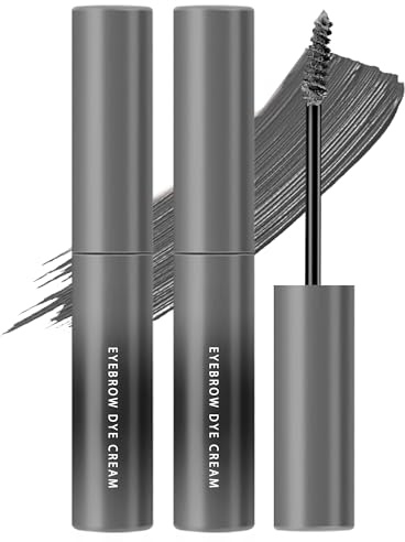 Gray Eyebrow Gel Tint, Grey Eye Brow Dye Glue, Waterproof Brow Tinting Kit
