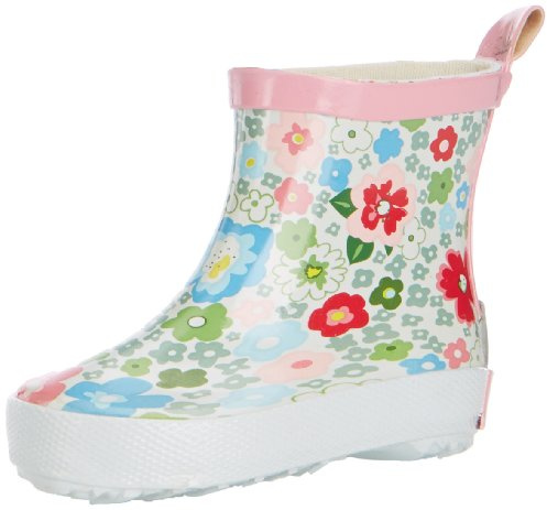 Playshoes Bottes En Caoutchouc Basses Raquettes a neige Mixte Enfant, Fleurs, 20/21 EU
