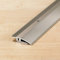 HORI® Bodenprofil Übergangsprofil I Aluminium-Bodenleiste in Silber, Champagne und Edelstahl I passend für Vinyl, Laminat, Parkett I Anpassungsprofil Bodenbelagstärke: 0-9 mm I Edelstahl Silber Alu