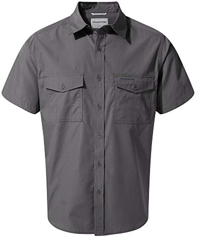 Craghoppers Herren Kiwi-Kurzarmhemd Für Wander-Shirt, Ombre Blue, XL EU