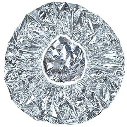 MEYENG Gorro de Ducha Desechable, 1-200 Piezas, Papel de Aluminio, Aislante Térmico, Elástico, para Acondicionamiento Profundo|Colorear El Cabello|Ducha|Sauna|SPA|Doméstico, Plata