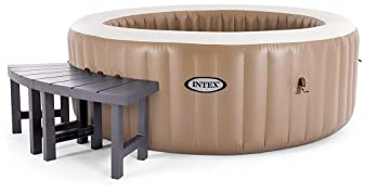 Intex 28514 - Panchina per PureSpa Rotonda 4 posti, 2 pezzi medi, Plastica, Marrone, 40 cm