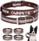Ownpets Adjustable Microfiber Soft Leather Personalized Dog Collar for Small, Medium, and Large Dogs - Custom Name Pet Collars