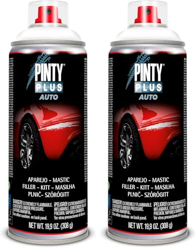 PINTY PLUS Pintura en Spray Auto 520 Aparejo Blanco AP101, 400 ml (Paquete de 2)