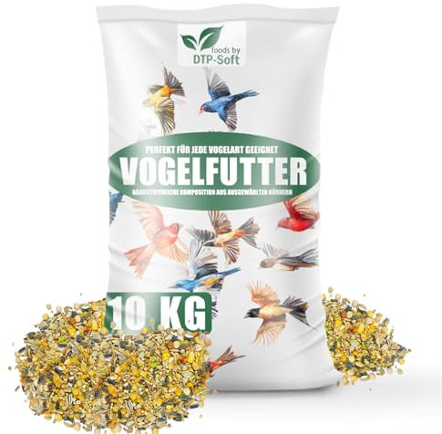 Streufutter 10kg, Vogelfutter Wildvogelfutter 4 Jahreszeiten, NEU Mischung für Wildvögel