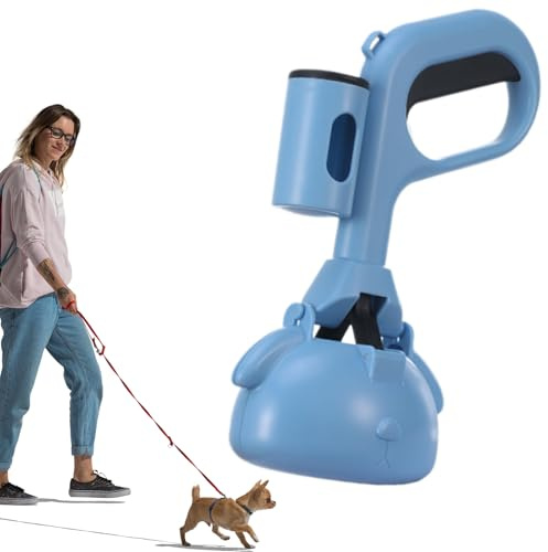 Demsyeq Pelle à déjections canines pour petit chien, incassable avec sac | Litière pour chats et cages à lapins, étals de chevaux, parc d'entraînement pour chiot ou extérieur