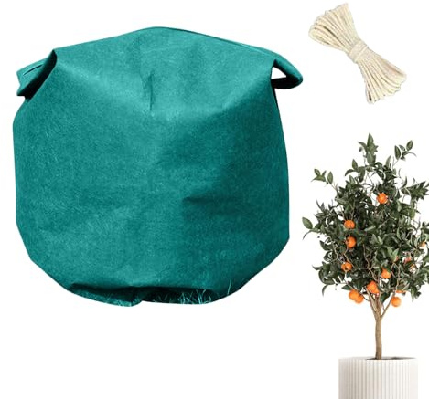 Funda protectora anticongelante para plantas de exterior | Con cremallera portátil, sobre caliente no tejida | Cubierta de gel para arbustos y plantas de exterior | Para verduras pequeños árboles