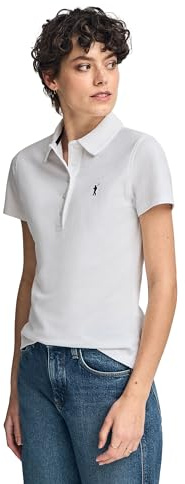 Polo Club Polo Casual Donna Cinque Bottoni 100% Cotone con Ricamo