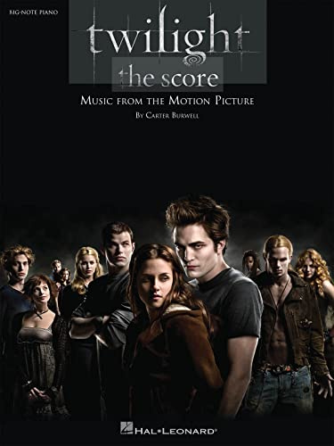Twilight - The Score - Big Note Piano | Einfaches Klaviernotenbuch für Anfänger und Schüler | Songbook mit Klavierarrangements mit großen Noten aus ... The Motion Picture. Schwierigkeitsgrad leicht