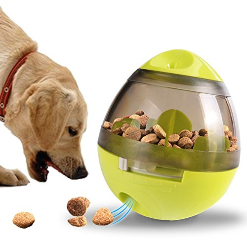 rayinblue Pelota de comida para mascotas interactiva, más diversión, aumenta el IQ y la estimulación mental, la mejor alternativa para alimentación