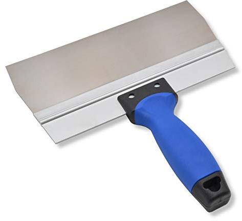 DEWEPRO® Breitspachtel mit Edelstahlklinge 250x95mm - Fugenspachtel - Trockenbauspachtel mit 2-K-Griff und Aluhalter - Fugspachtel - Flächenspachtel - Maurerspachtel