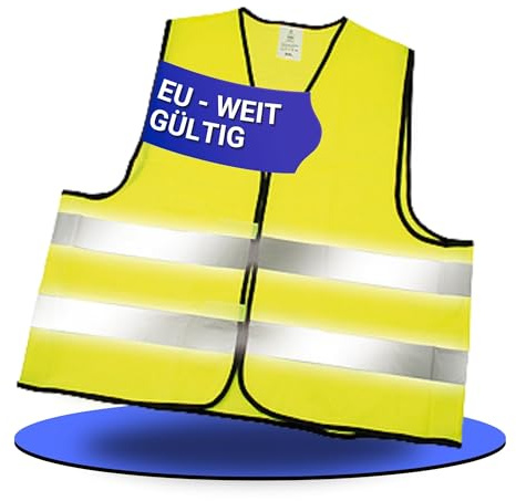 elasto 1 varningsväst enligt EN ISO 20471 certifierad varningsväst neon-gul storlek XXL med reflexränder