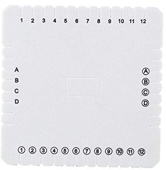 Kumihimo Square Disk, Braided Plate, 4 Inch / 6 Inch EVA Foam Braid Square Disk for Japanese Flat Braiding and Cording (105 mm)