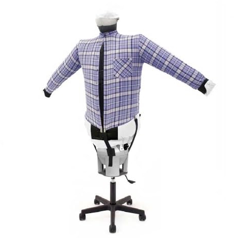 EOLO Stira Camicie SA06 S INOX Stirasciuga Automatico Asciugatrice Economica Omino Asciuga Stiro Verticale Ferro Professionale Robot Stiratore 2 Programmi Made in Italy Garanzia 5 Anni Efficienza A++