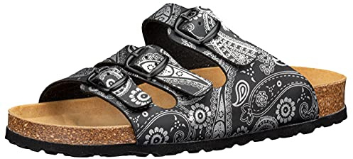 Lico Bioline Lady Power Damen Hausschuh, schwarz/silber, 41 EU