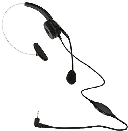 2,5 Mm telefonheadset för sladdlösa fasta telefoner med