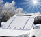 Oziral Windscreen Cover Car Windshield Cover for Winter Foldable with 5 Magnet Heat Protection Windscreen Cover with Two Mirror Covers against Snow ICE Dust Frost UV Protection 41 x 57 in/105 * 145CM