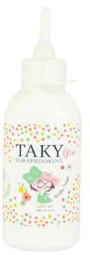 Taky Glue 100ml Amelie Prager para Scrapbooking Cola de Alta aherencia y concentración para papel, madera, metal, cerámica, tejido y plásticos.
